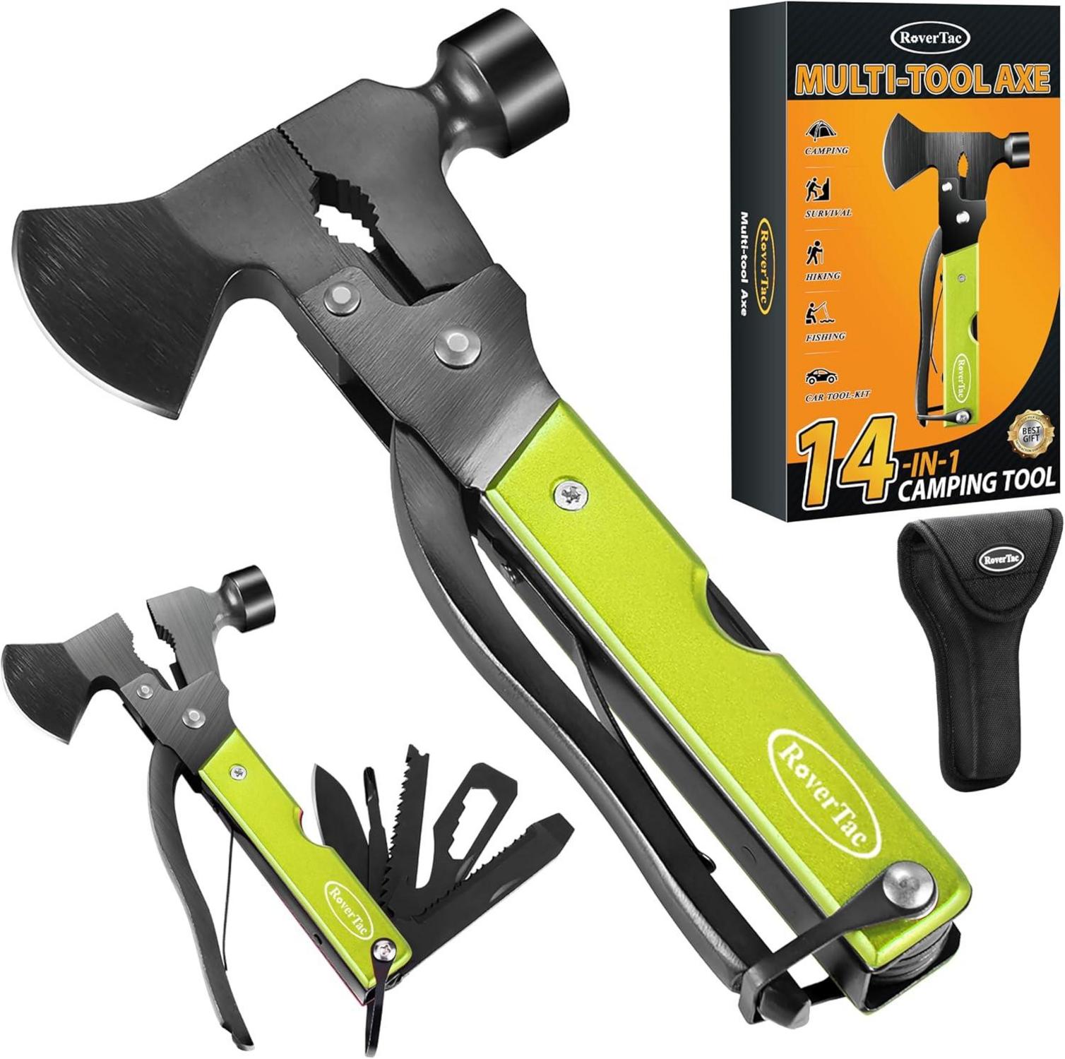 Multitool Axt für Männer - Camping Survival Geschenk