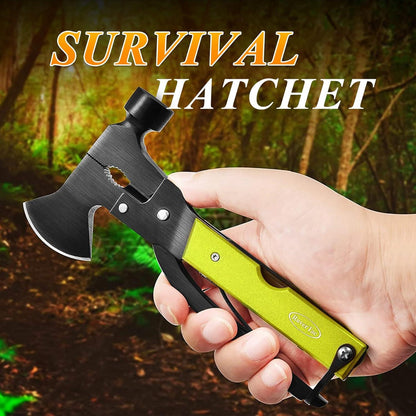 Multitool Axt Camping Survival Geschenk 14-in-1 Männer Papa Ehemann