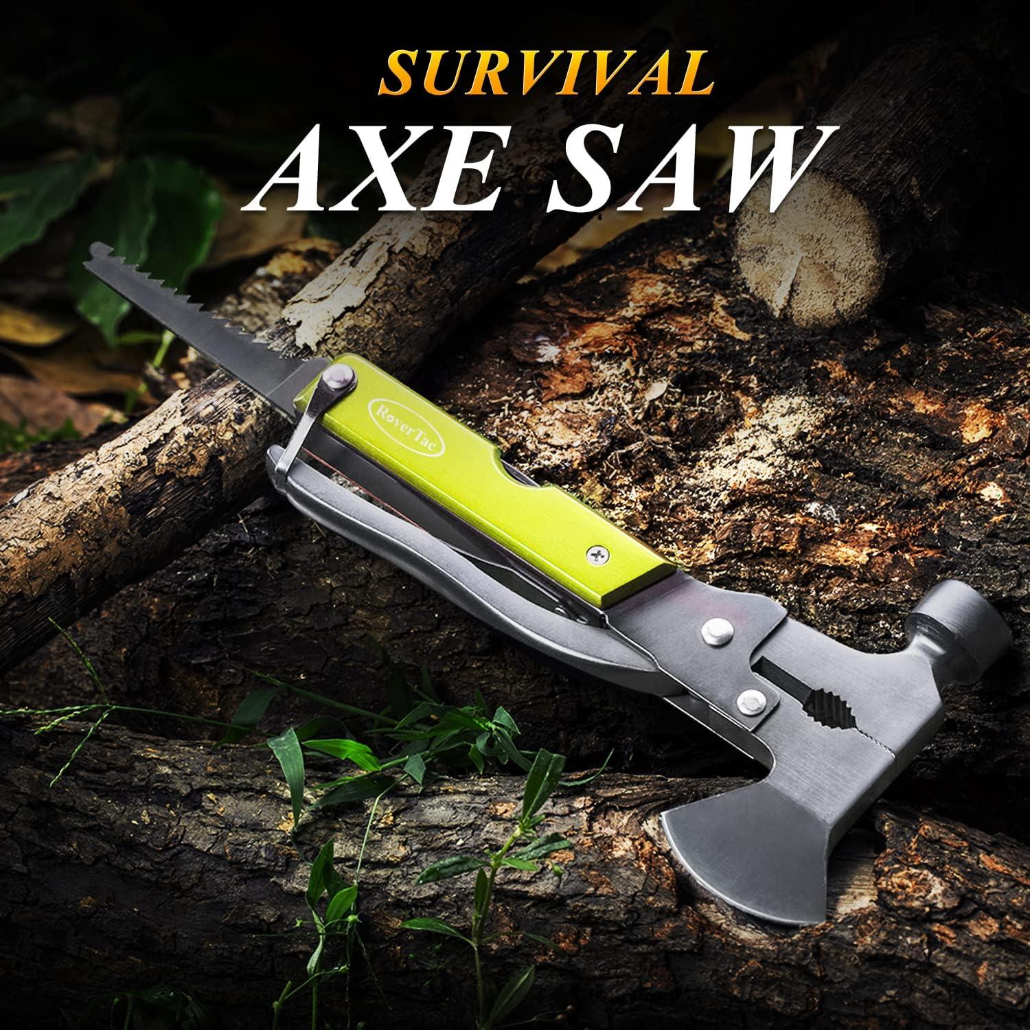 Multitool Axt Camping Survival Geschenk 14-in-1 Männer Papa Ehemann