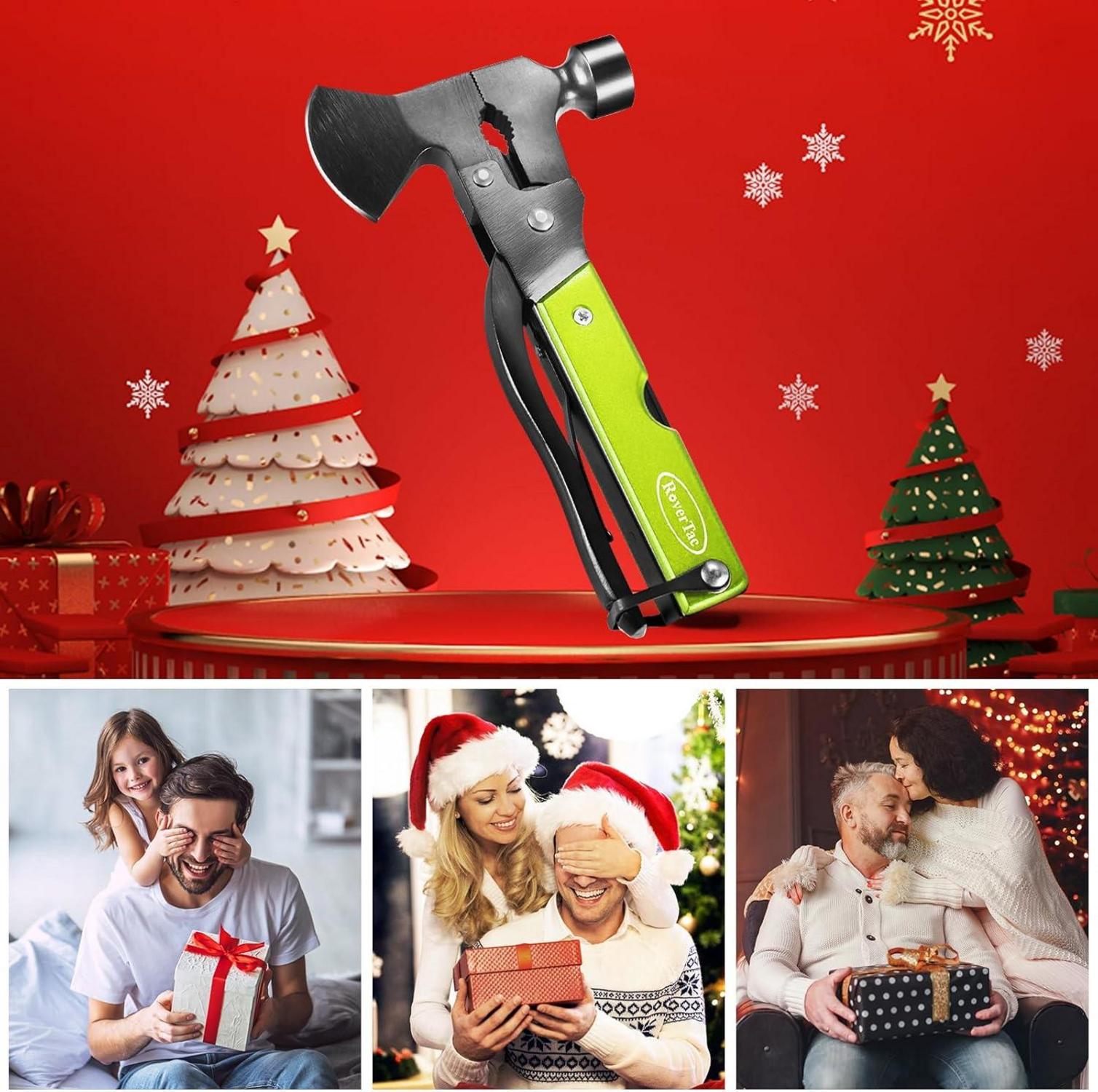 Multitool Axt Männer Geschenk Camping Survival Gear 14-in-1 Multitool Axt