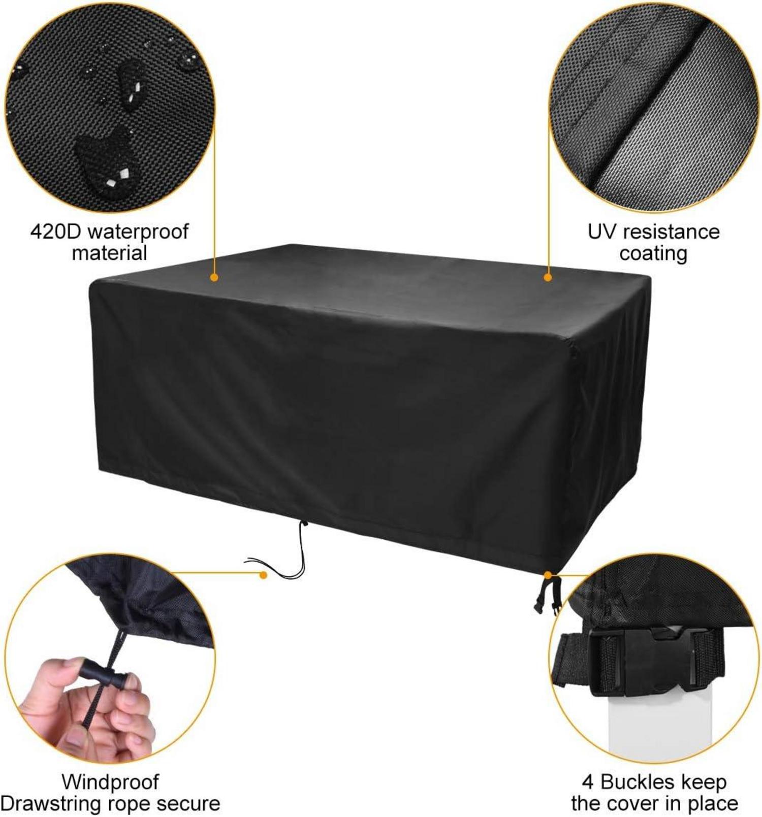 Gartenmöbel Abdeckung wasserdicht 420D Oxford 170x94x71cm
