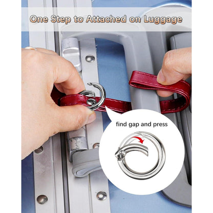 3er Set Kofferanhänger PU Leder - Datenschutz - Schnelle