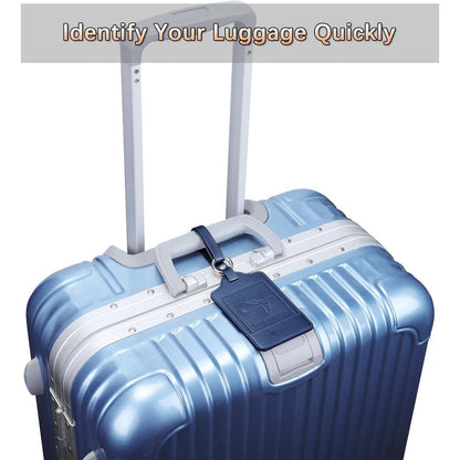 3er Set Kofferanhänger PU Leder - Datenschutz - Schnelle