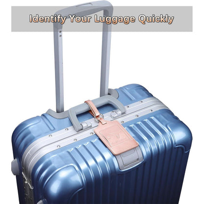 Kofferanhänger 3er Set PU Leder Gepäckanhänger Datenschutz