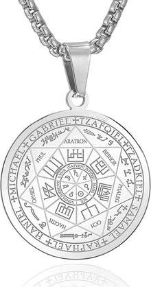 AFSTALR Halskette Herren 7 Erzengel Siegel Medaille Talisman Amulett