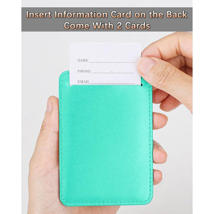 3er Set Kofferanhänger PU Leder