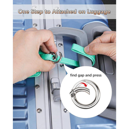 3er Set Kofferanhänger PU Leder