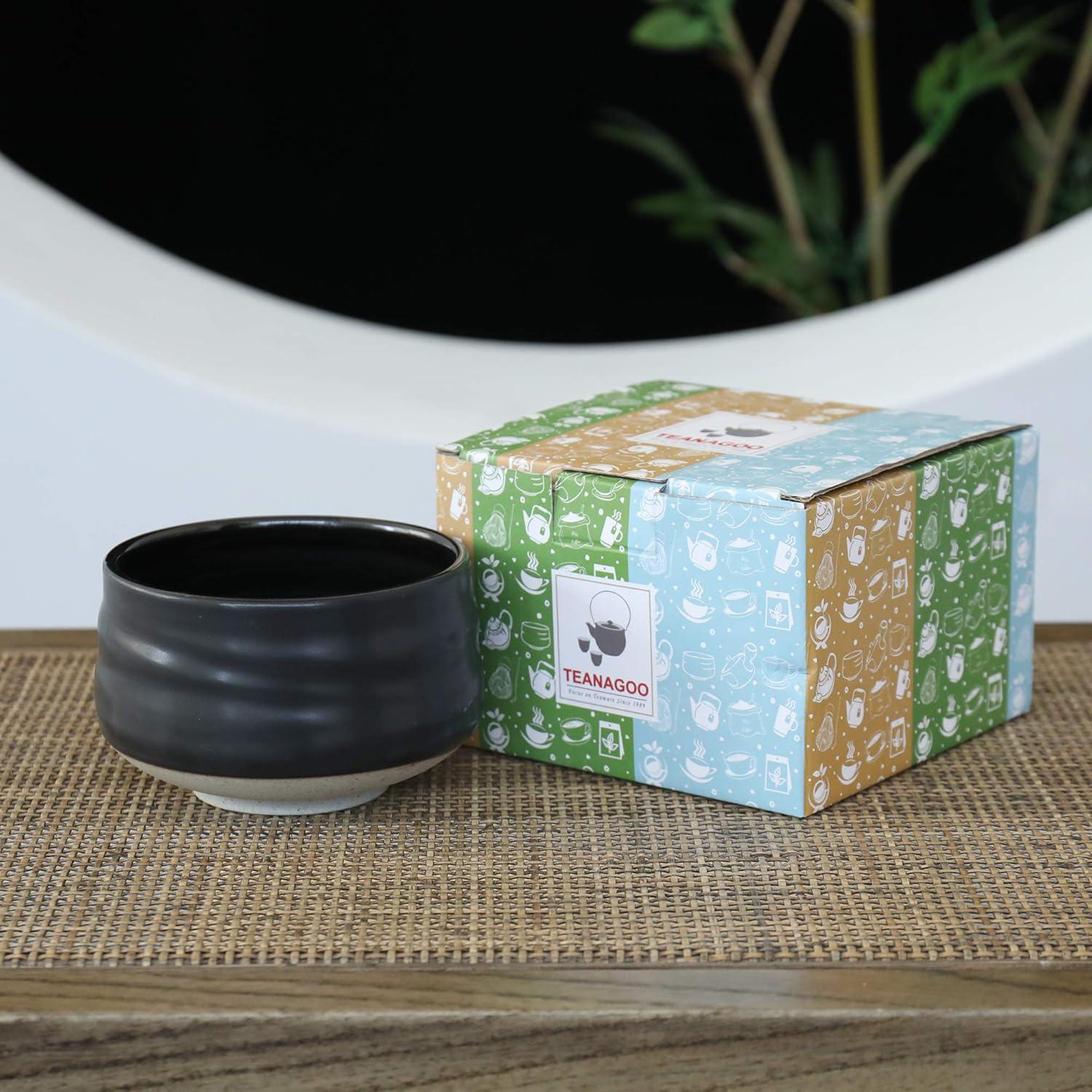 Japanische Elfenbeinweiße Matcha-Schale 18oz TEANAGOO MB-1 Chawan Matcha-Teeschale Keramikschale