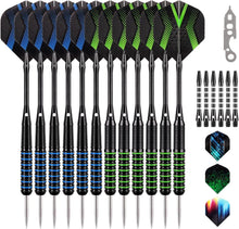 Professionelle Dartpfeile Set 12 Stück Steel Darts Aluminiumschäfte