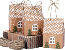 Weihnachten Party Geschenkboxen Kraftpapier Süßigkeitsboxen 50er Pack