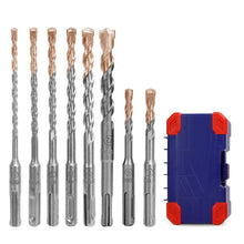 SDS Plus Bohrer Set 8-teilig mit Hartmetall Spitze im Koffer