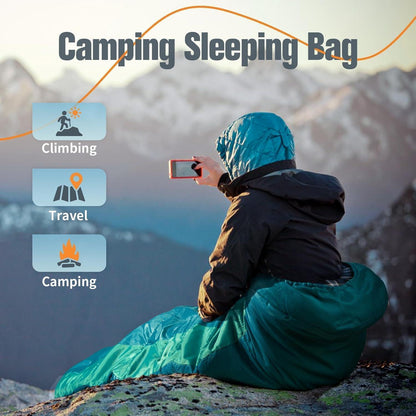 Winter Schlafsack -5°-20 Grad, Outdoor Camping, Leicht
