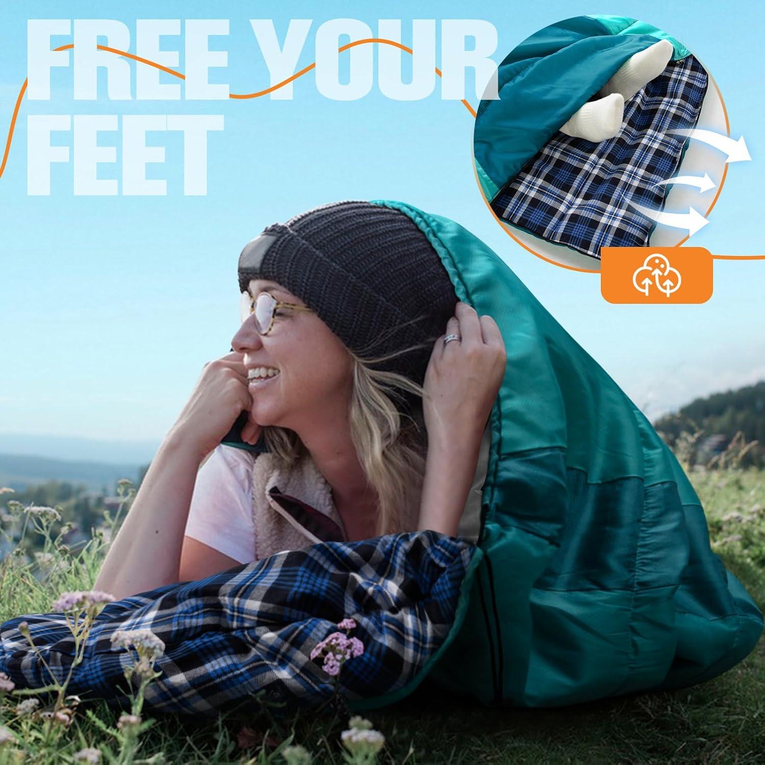 Schlafsack Winter -5°-20 Grad Outdoor 3-4 Jahreszeiten Leicht