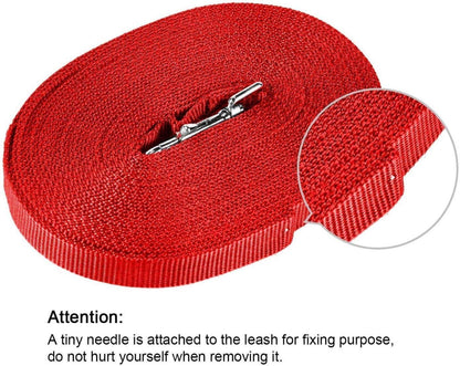 Schleppleine Hunde Nylon Trainingsleine D-Karabiner Griffpolster 5m