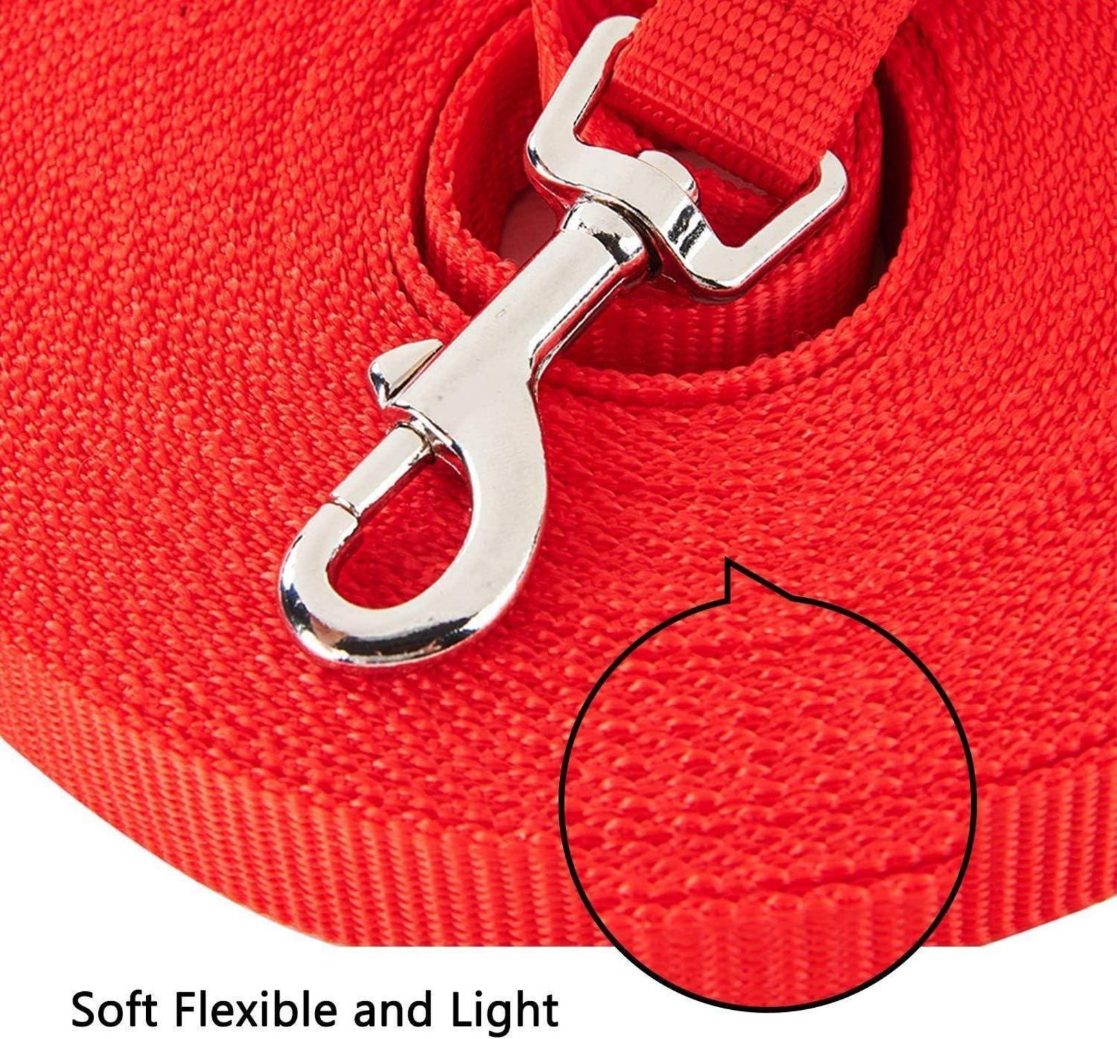 Schleppleine für Hunde 5m Nylon robust mit D-Karabiner