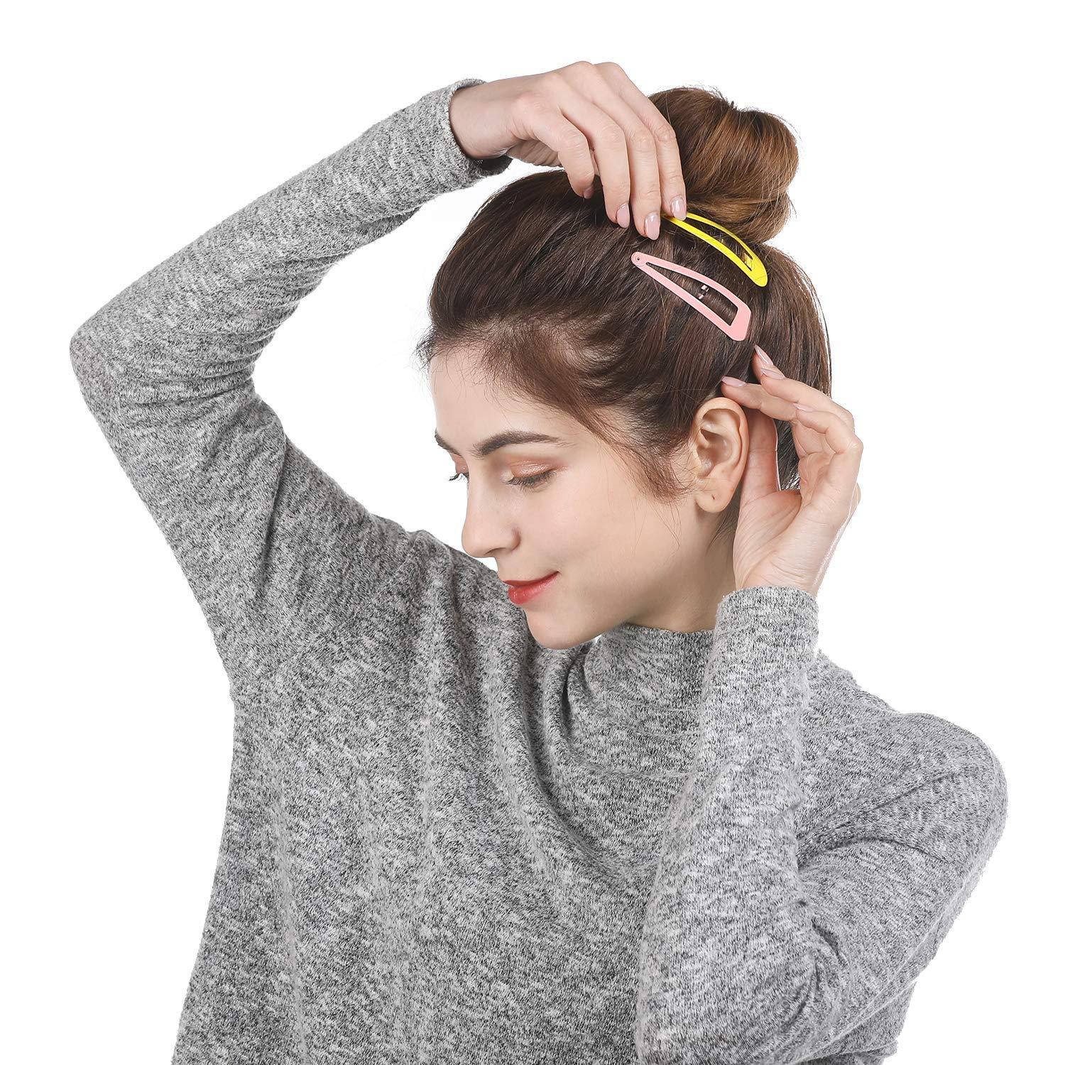 Bunte Haarspangen Set Mädchen 40 Stück Hair Clips Metall 7cm Lang 10