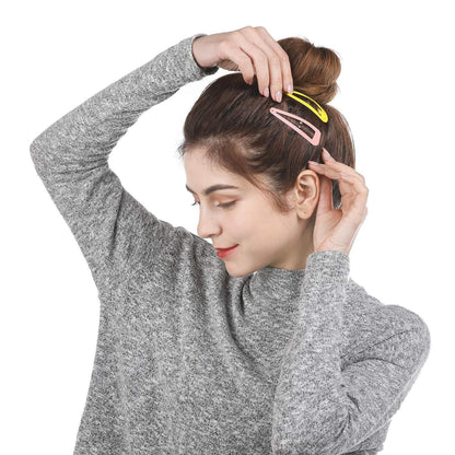 Bunte Haarspangen Set Mädchen 40 Stück Hair Clips Metall 7cm Lang 10