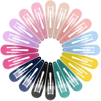 Haarspangen Mädchen bunte Hair Clips Metall 40 Stück 7cm 10 Farben
