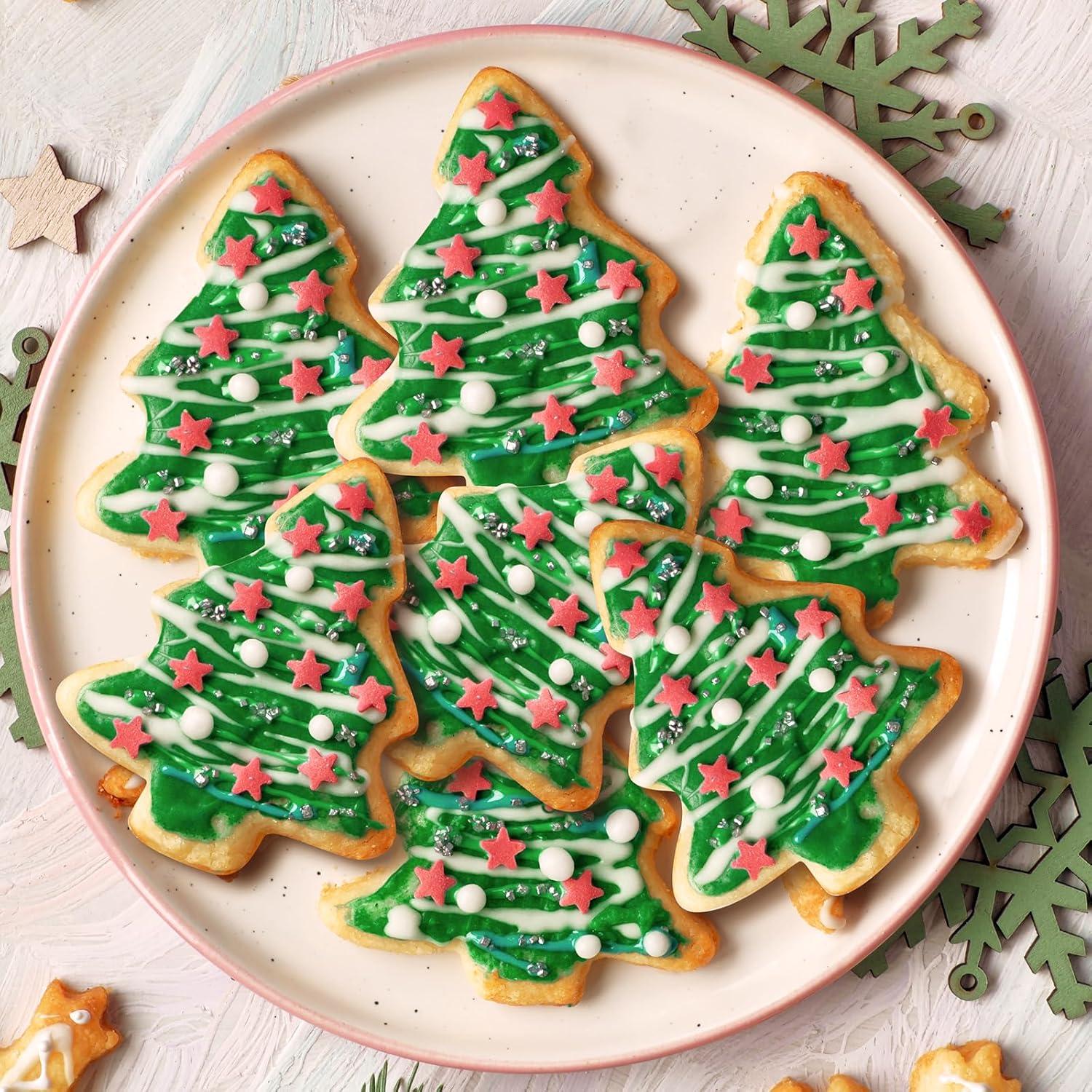 Joyoldelf Weihnachten Ausstechformen Set Edelstahl Plätzchen Fondant Brot Sandwich