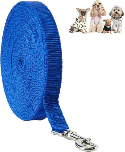 Schleppleine Nylon Hundeleine mit D-Karabiner und Griffpolster