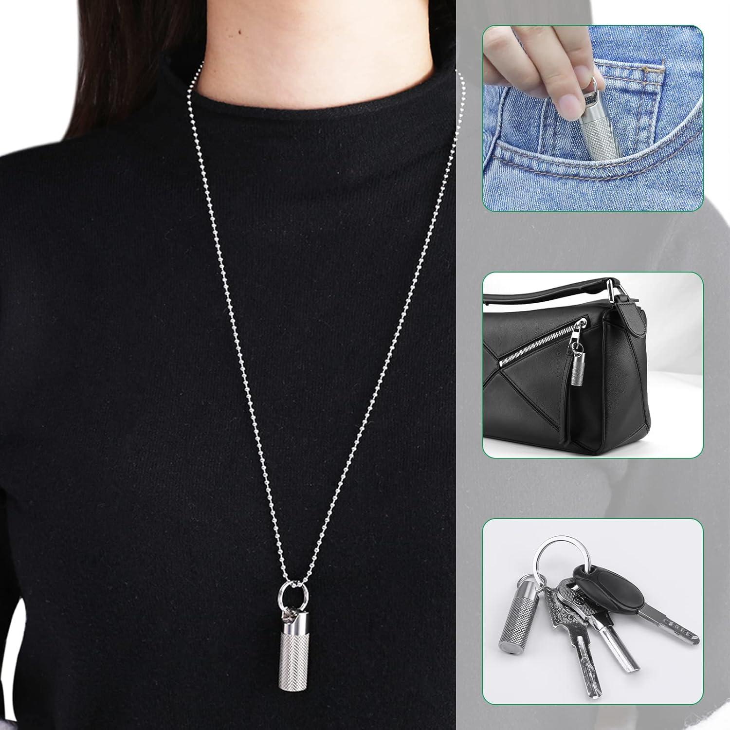 Opret Mini Titan Pillendose Schlüsselanhänger leicht wasserdicht Outdoor