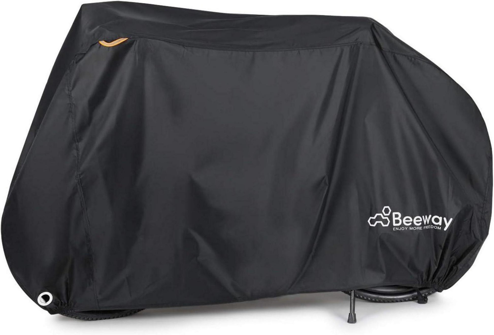 Fahrradabdeckung wasserdicht 210D Oxford-Gewebe schwarz/silber