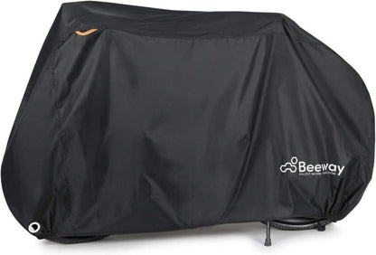 Fahrradabdeckung wasserdicht 210D Oxford-Gewebe schwarz/silber