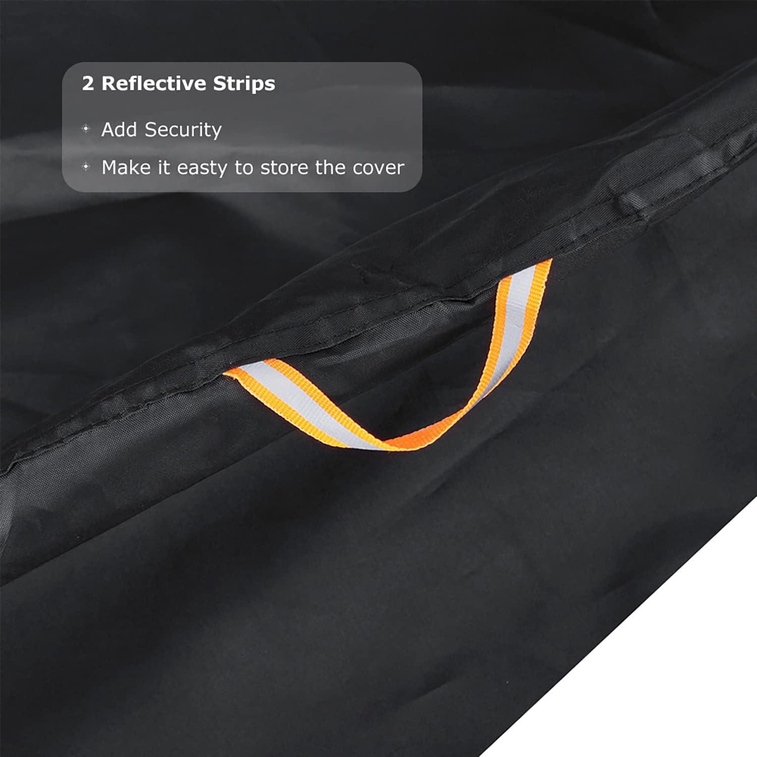 Fahrradabdeckung 210D wasserdicht Oxford-Gewebe Beutel Schwarz Silber