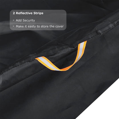 Fahrradabdeckung 210D wasserdicht Oxford-Gewebe Beutel Schwarz Silber