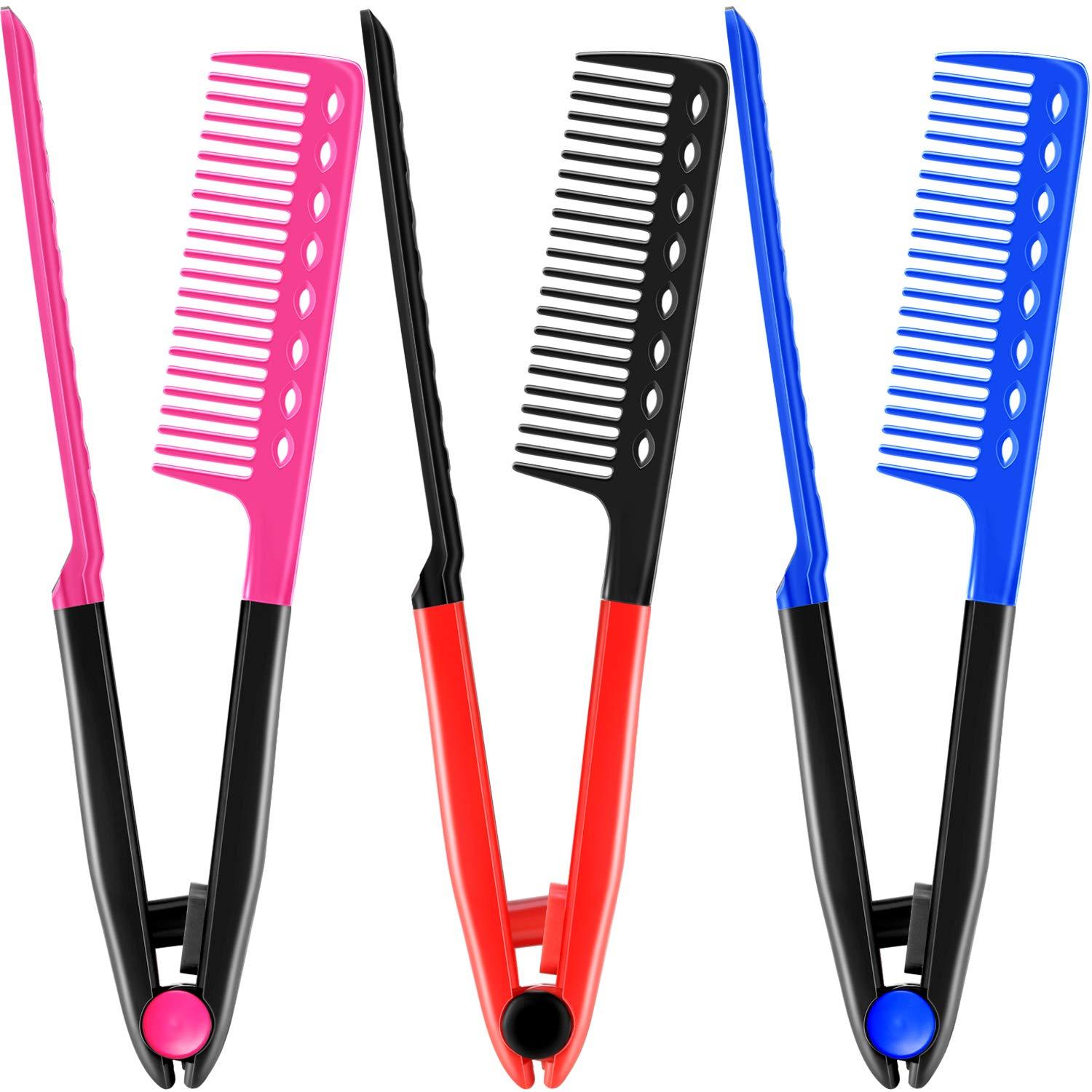 Professionelle V-Kamm Set für glattes Haar, 3-teilig