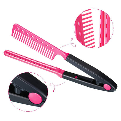 Professionelle V-Kamm Set für glattes Haar, 3-teilig