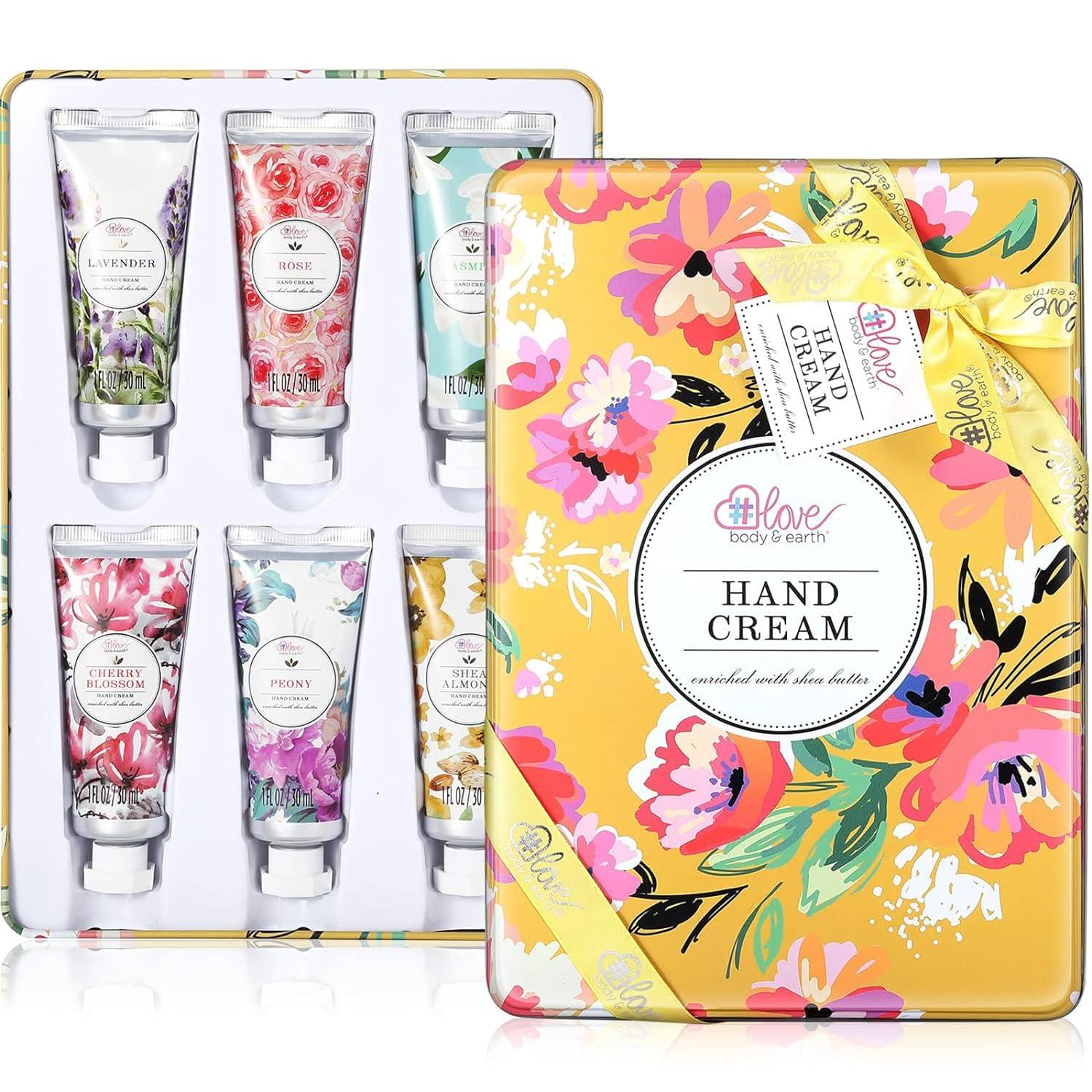 Handcreme Geschenkset 6er-Pack Reisegröße Sheabutter Glycerin - 6