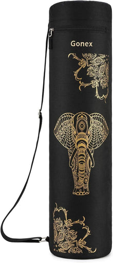 Yogamatten-Tasche Mit Schultergurt Muster Schwarz Goldenelefant