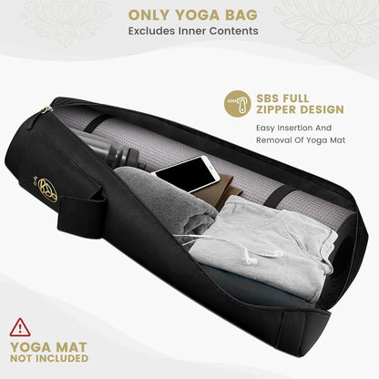 Yogatasche mit Yoga-Mustern, 2 Gepäckfächern, wasserdicht
