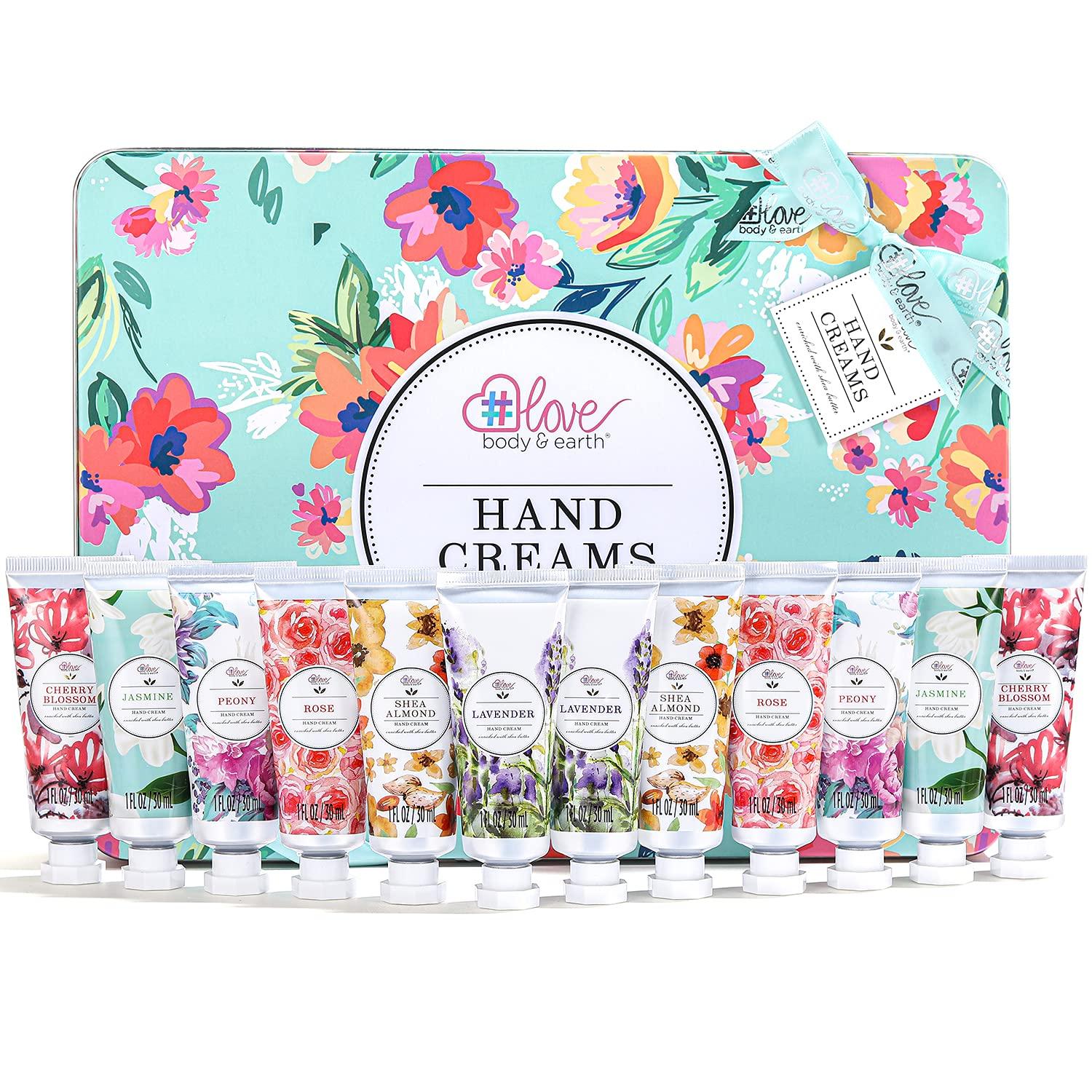 Handcreme Geschenkset für Frauen mit 6 natürlichen Düften