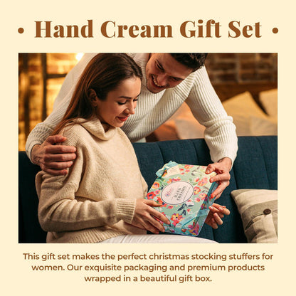 Handcreme Set 12 tlg. mit Arganöl, Geschenk für Frauen, Pflege und