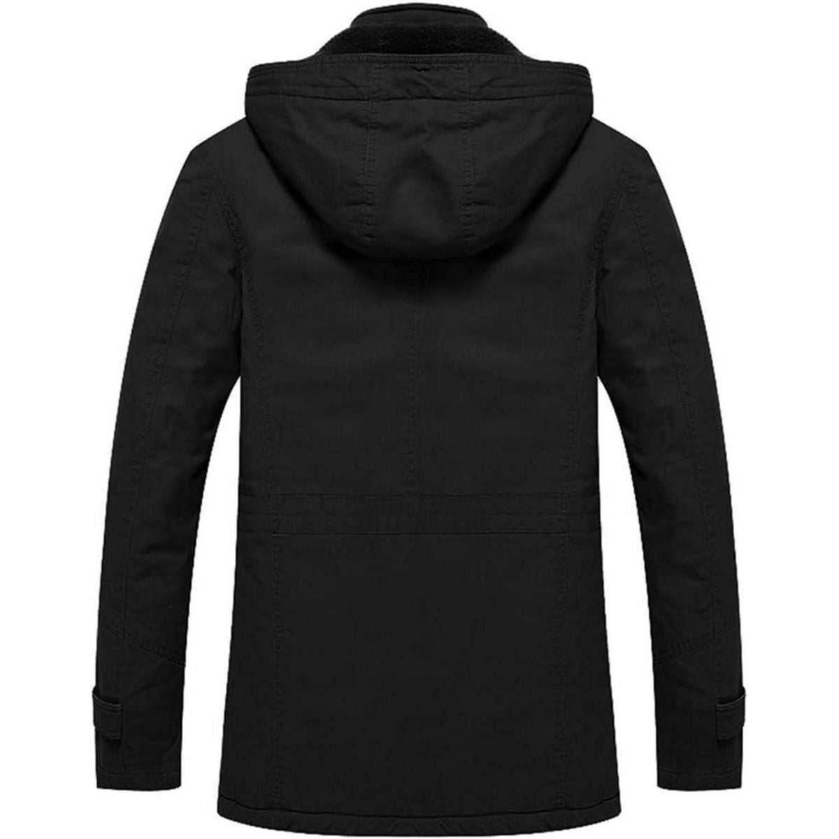 Herren Winterjacke Warm Gefüttert Militärstil Marineblau