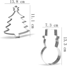5-teiliges Riesen Weihnachts-Ausstechformen Set - Edelstahl