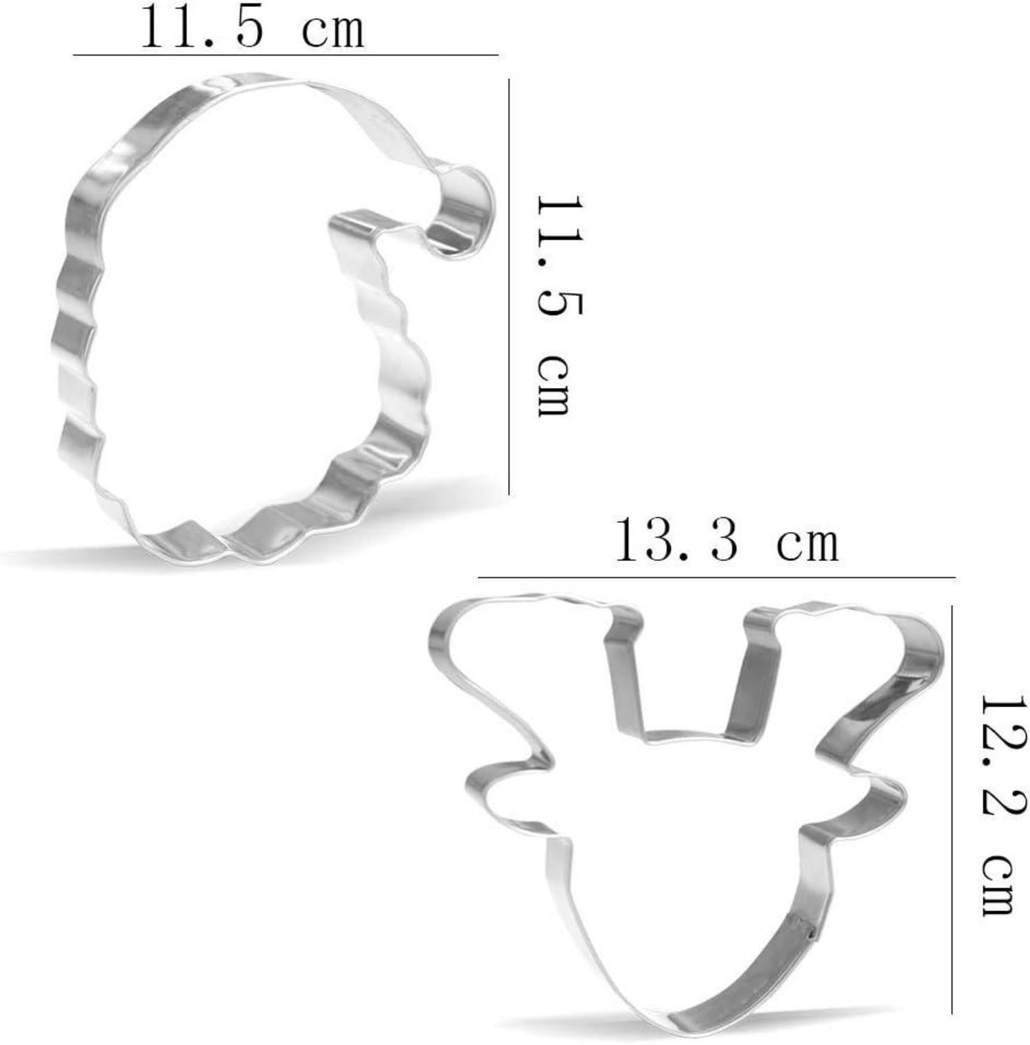 Weihnachts Ausstechformen Set 5-teilig Edelstahl Pa