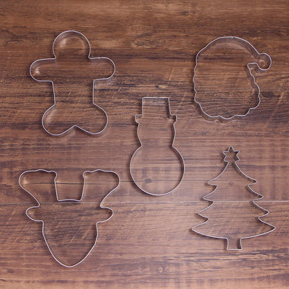 Weihnachts-Ausstechformen Set Rentier Lebkuchenmann Weihnachtsbaum Santa