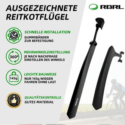 RBRL 700C Fahrrad Schutzblech Rennrad Set Quick-Release, 20-24 Zoll - Blau