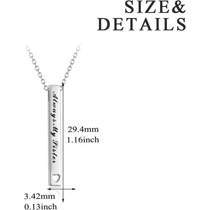 925 Sterling Silber Halskette für Schwester - Always My