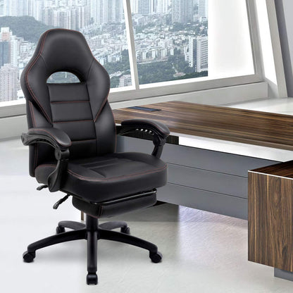 Ergonomischer Bürostuhl mit Fußstütze und verstellbaren