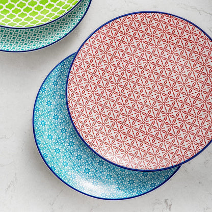 vancasso Macaron Porzellan Speiseteller 4 teilig bunt