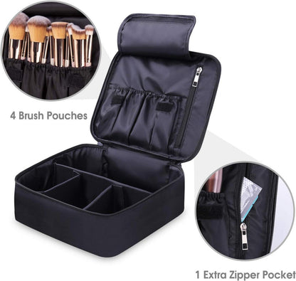 Große Reise Kosmetiktasche Schwarz Organizer Damen Mädchen Makeup