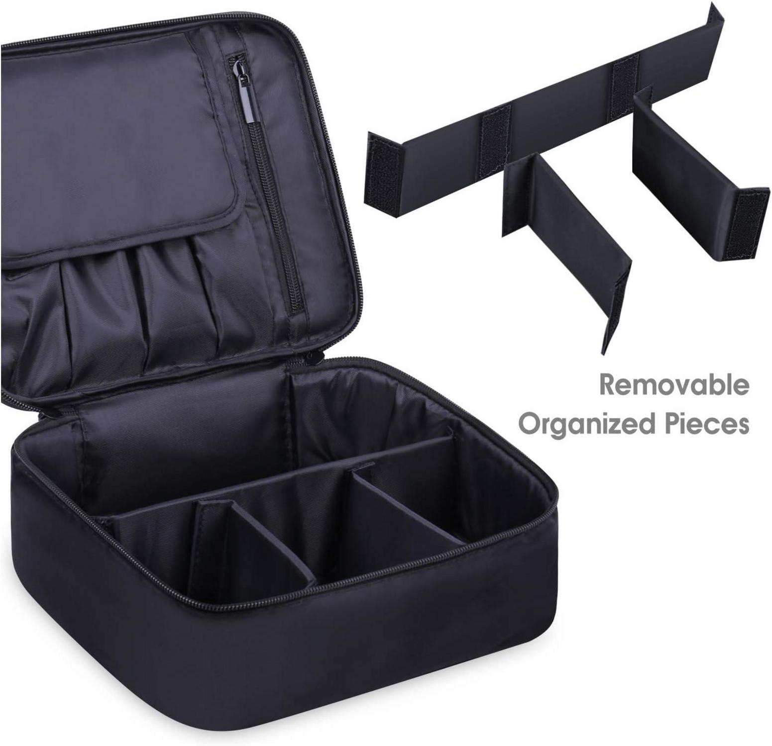 Große Reise Kosmetiktasche Organizer Make-up Schwarz