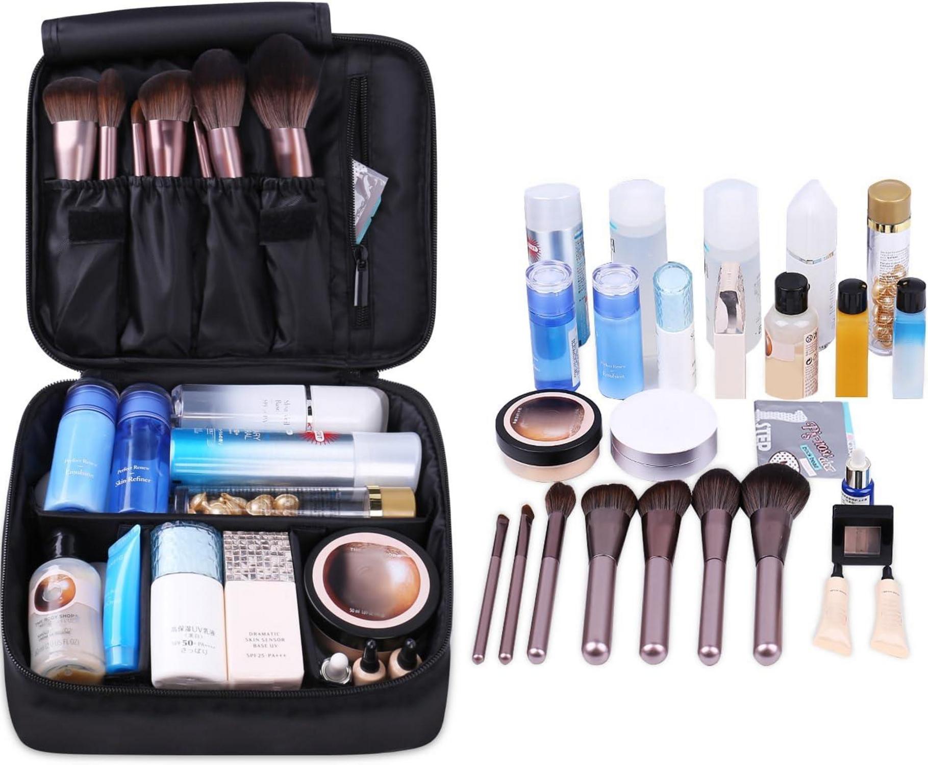 Reise Kosmetiktasche Schwarz Wasserabweisend Organizer Mädchen