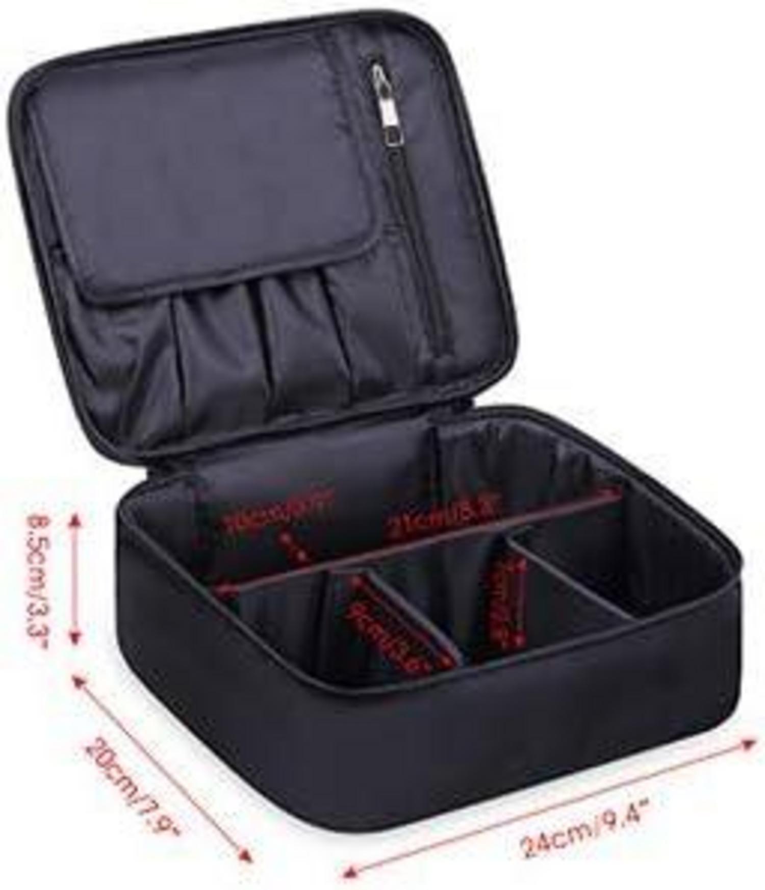 Große Reise Kosmetiktasche Organizer Make-up Schwarz