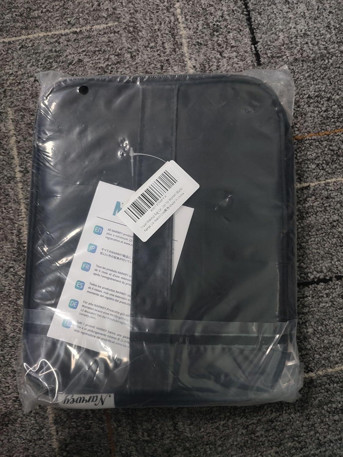 Große Reise Kosmetiktasche Schwarz Organizer Damen Mädchen Makeup