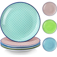 Desserteller Porzellan bunt 4 teilig Macaron Ø 21,5 cm